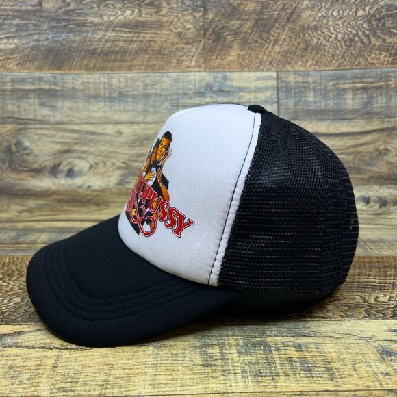 Octopussy Mens Trucker Hat Black Snapback 1983 James Bond 80s Movie Retro Cap - Picture 4 of 8